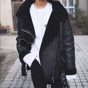 ZARA BIKER OVERSIZED JACKET